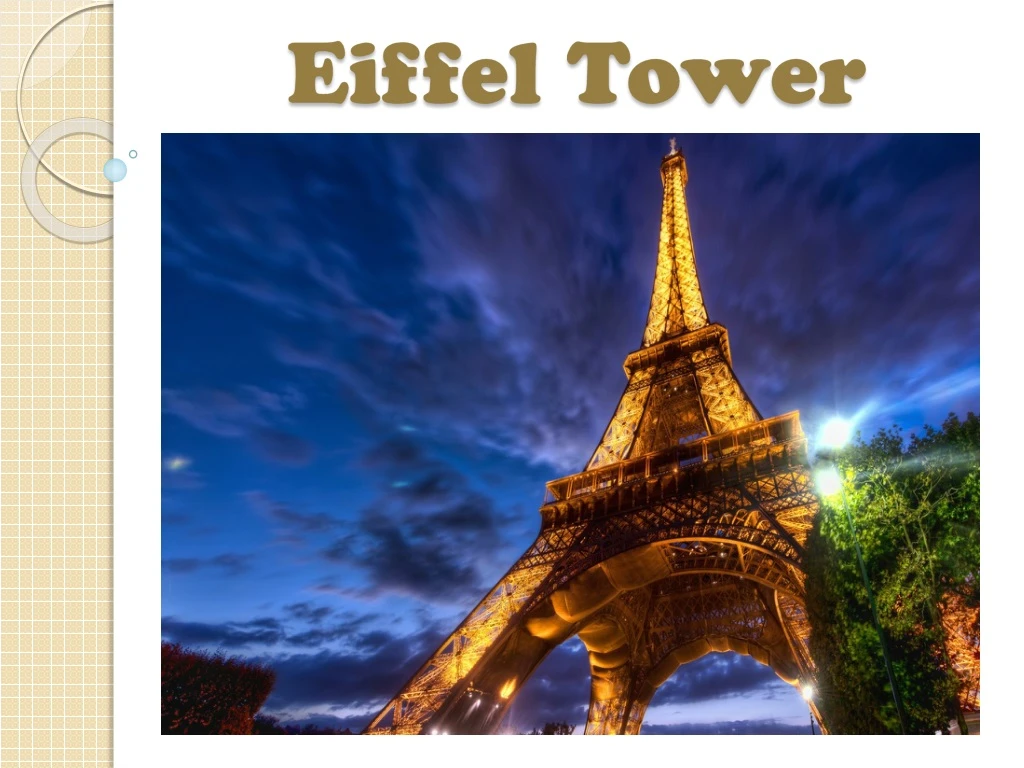 a powerpoint presentation on eiffel tower