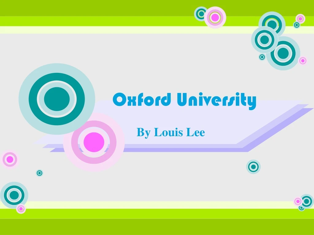 oxford university n.