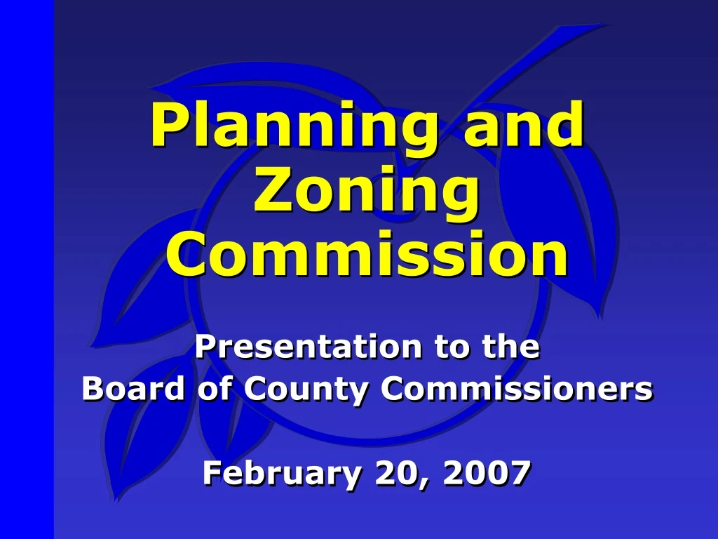 PPT Planning and Zoning Commission PowerPoint Presentation, free