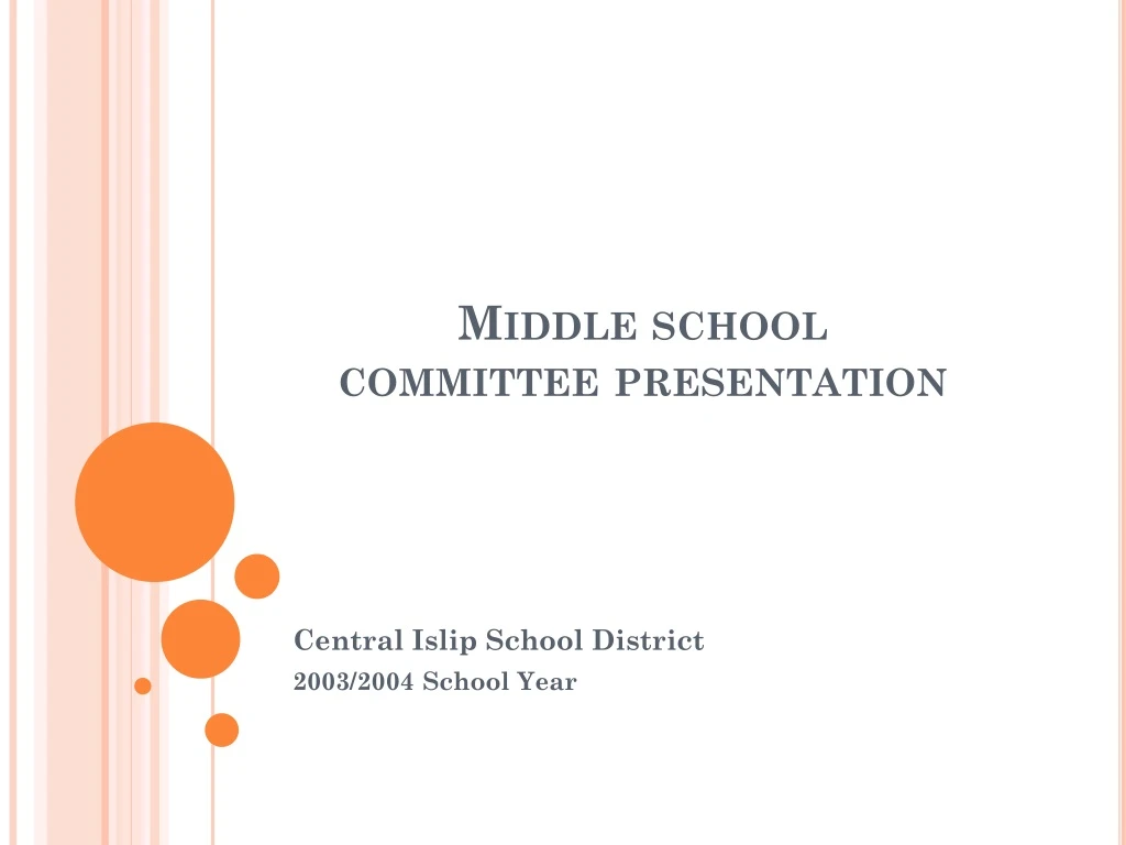 PPT Middle school committee presentation PowerPoint Presentation, free download ID8952014