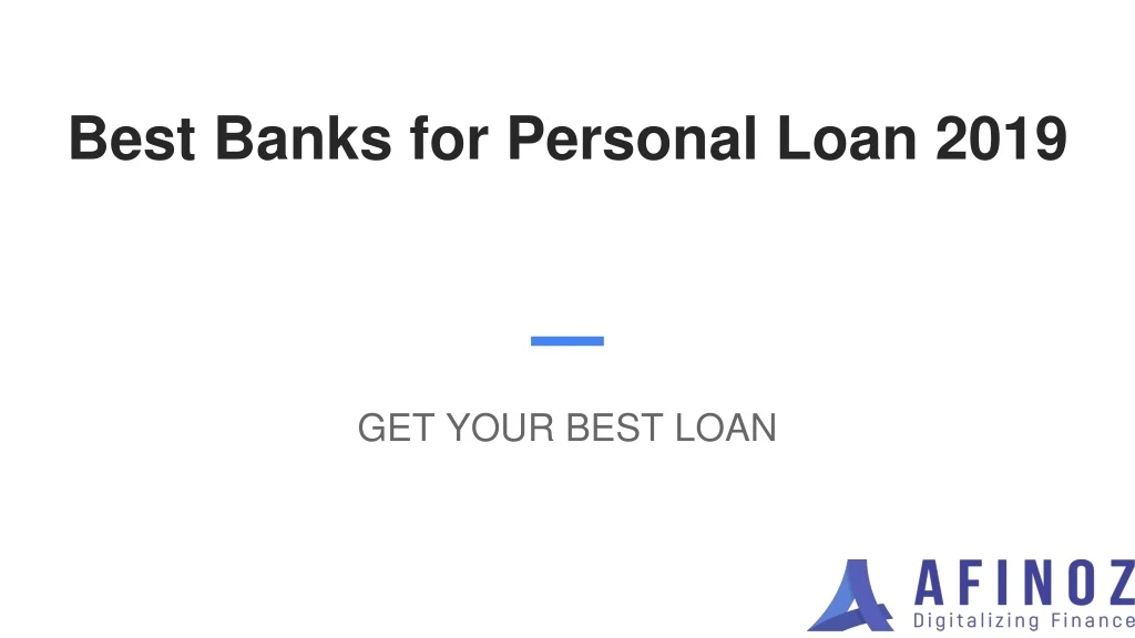 best banks for personal loan 2019 n.