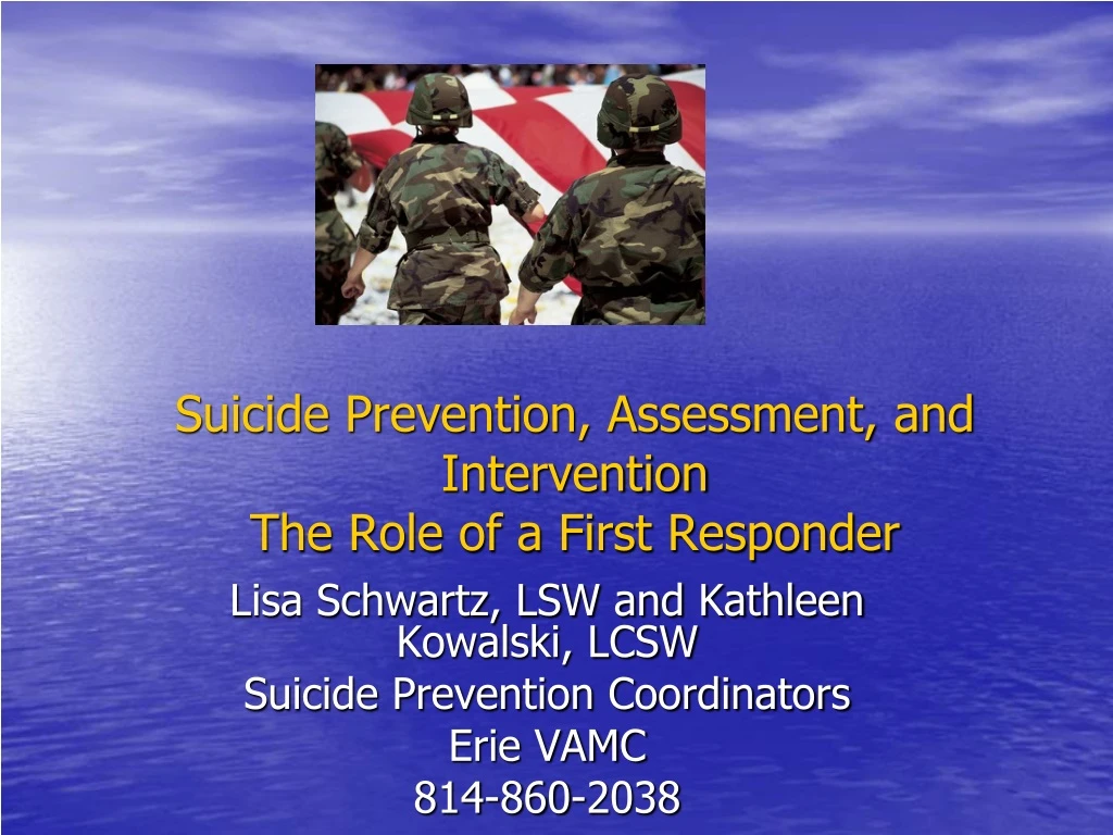 PPT - Suicide Prevention, Assessment, and Intervention The Role of a ...