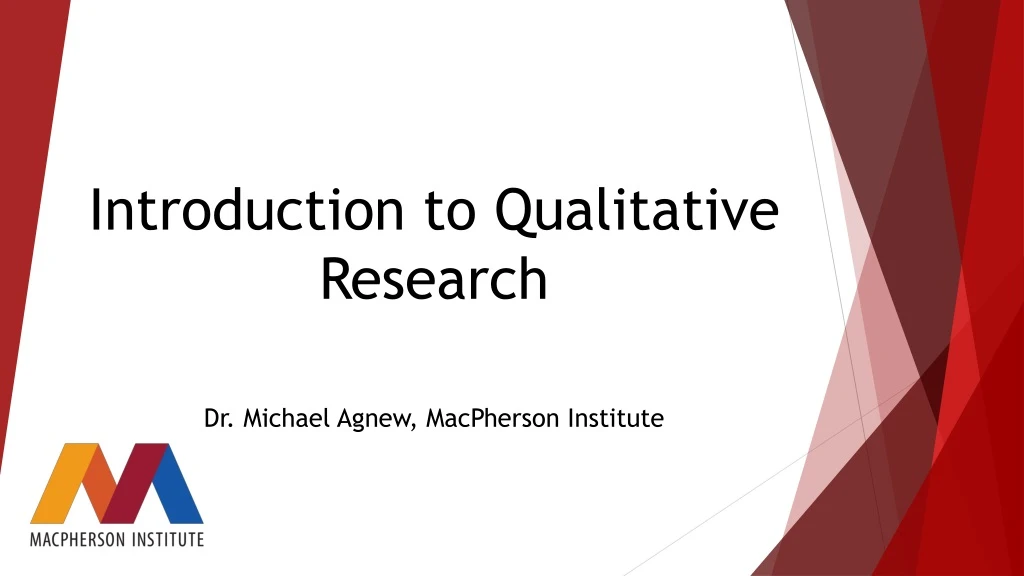 introduction to qualitative research ppt