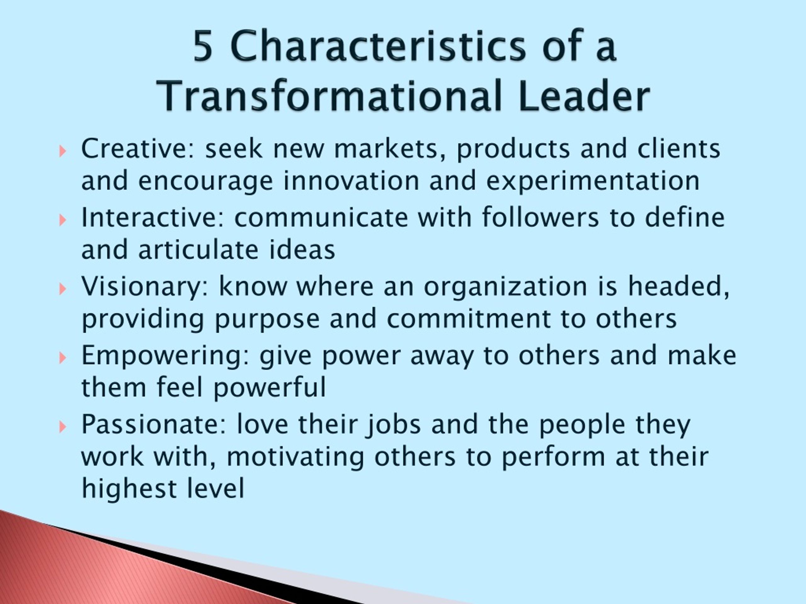 PPT - Transformational Leadership PowerPoint Presentation, Free ...