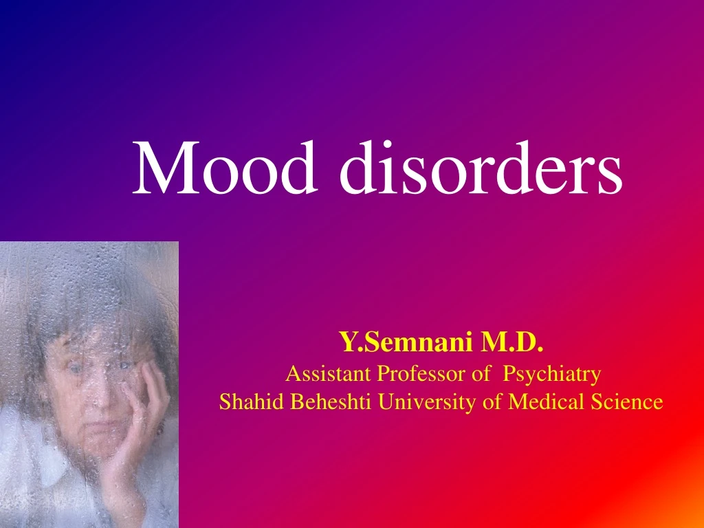 mood disorders n.