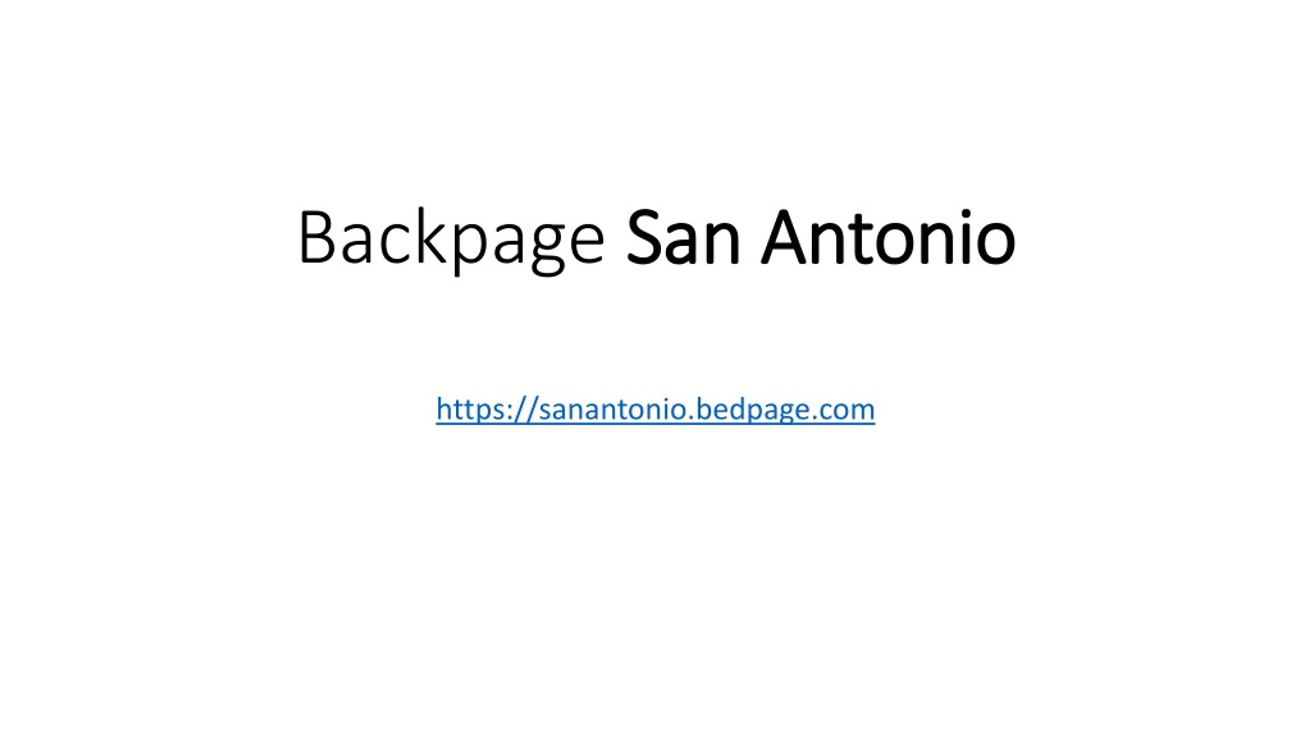 Backpages San Antonio Texasnull