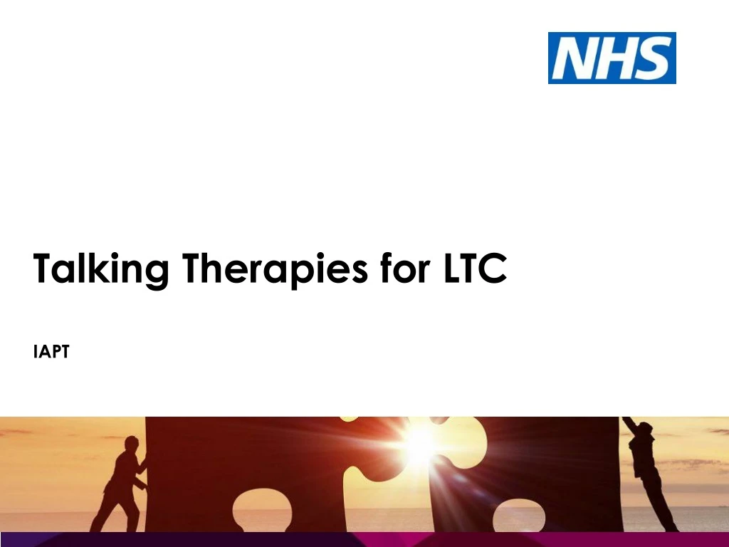 talking therapies for ltc iapt n.
