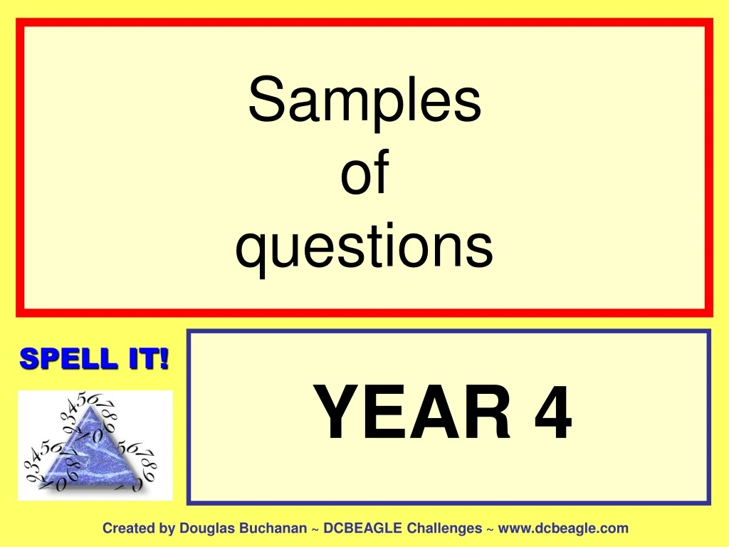 samples of questions n.