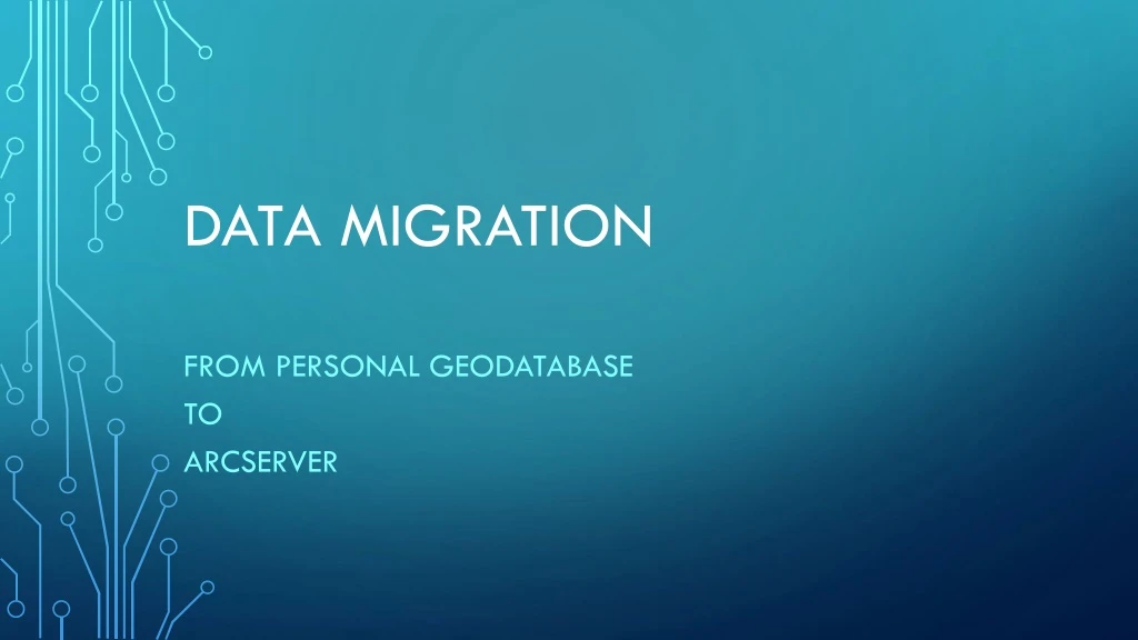 data migration n.