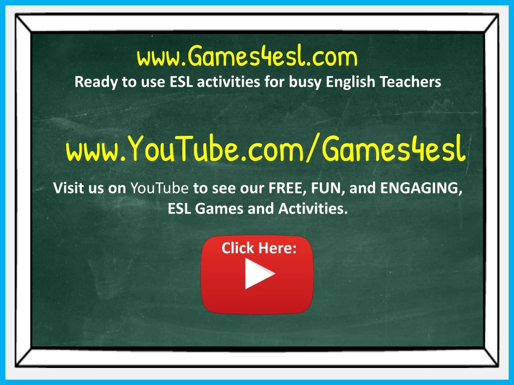 Ppt Games4esl Powerpoint Presentation Free Download Id 8957938