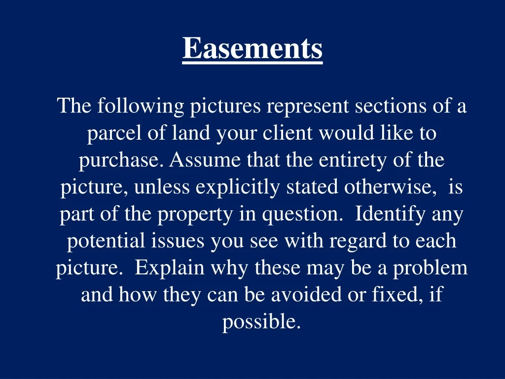 Ppt Easements Powerpoint Presentation Free Download Id8958794 1016