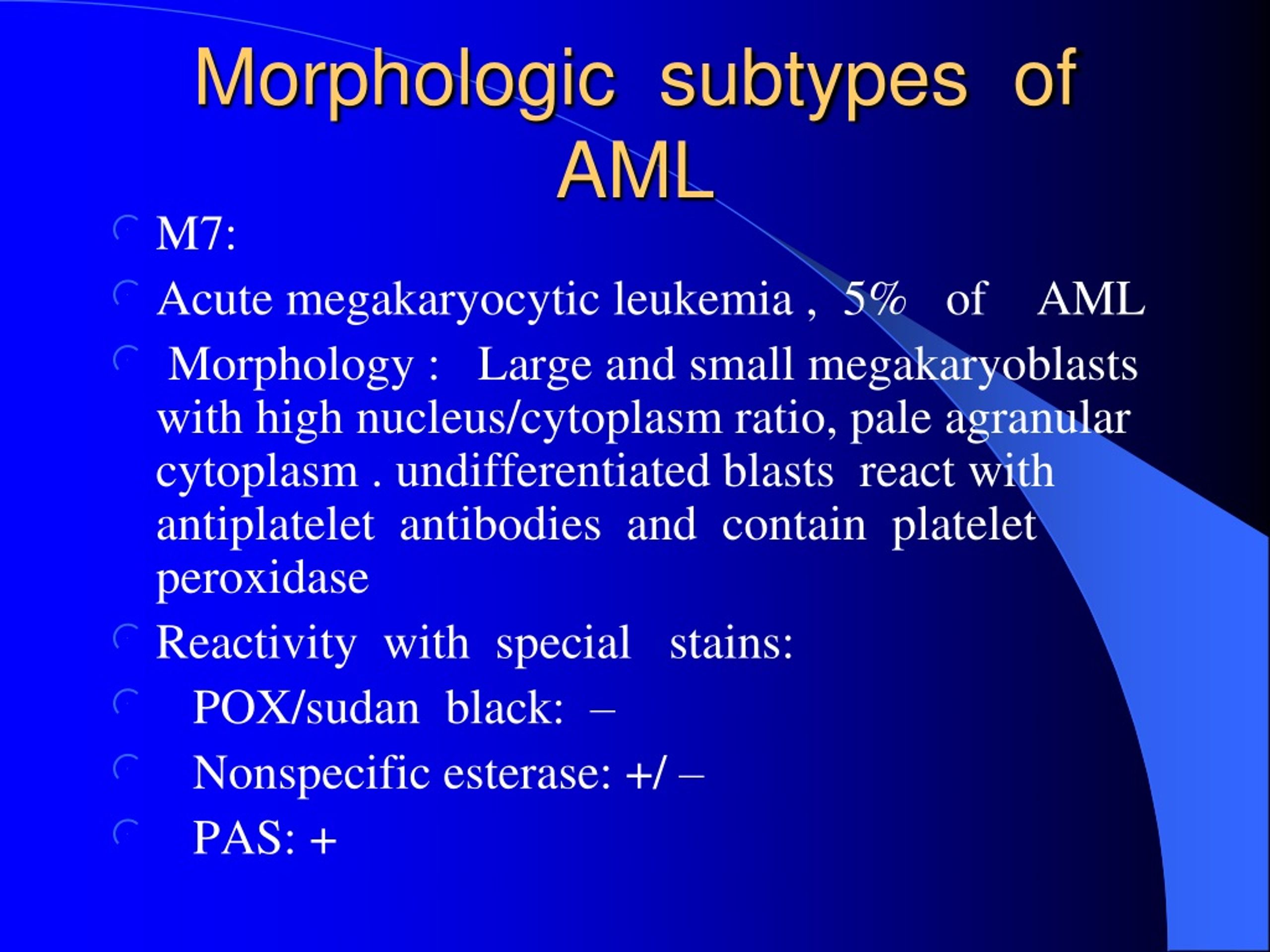 Subtypes Of Aml