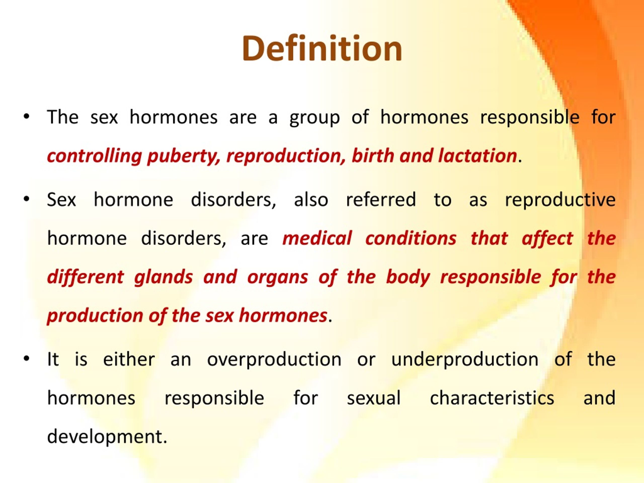 PPT - Disorders of Sex Hormones PowerPoint Presentation, free download -  ID:8959501