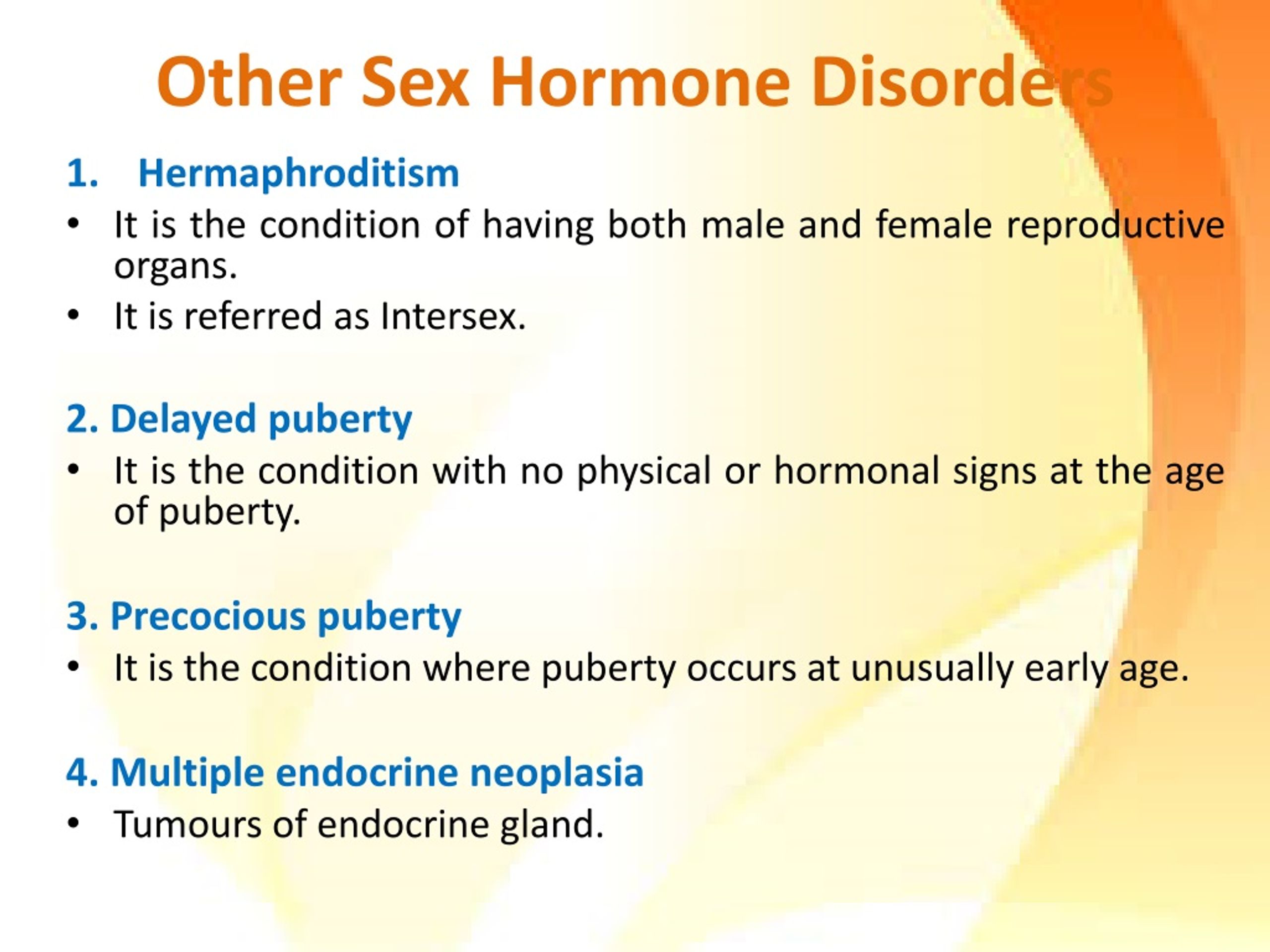 Ppt Disorders Of Sex Hormones Powerpoint Presentation Free Download