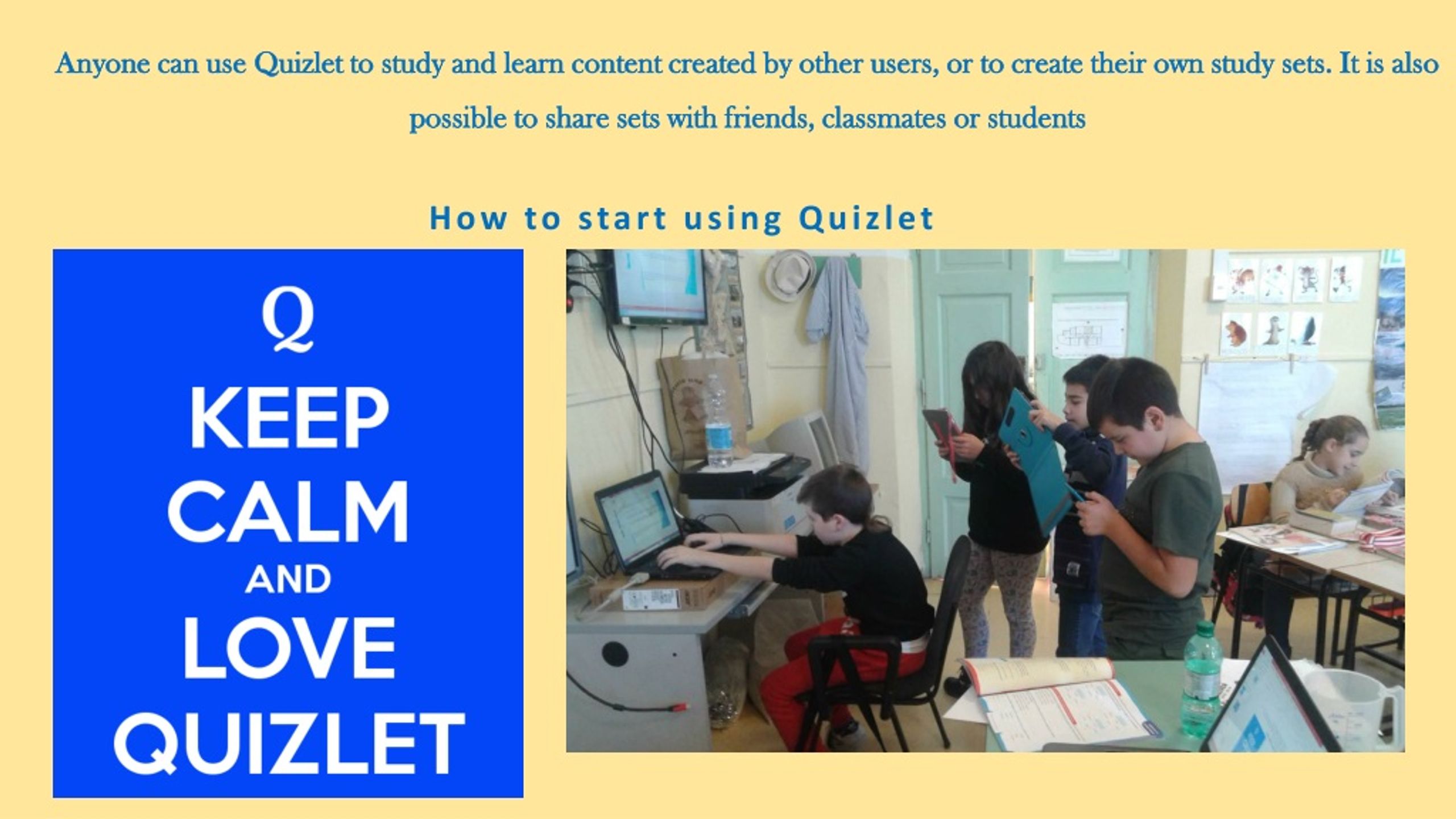 collaborating on a presentation quizlet
