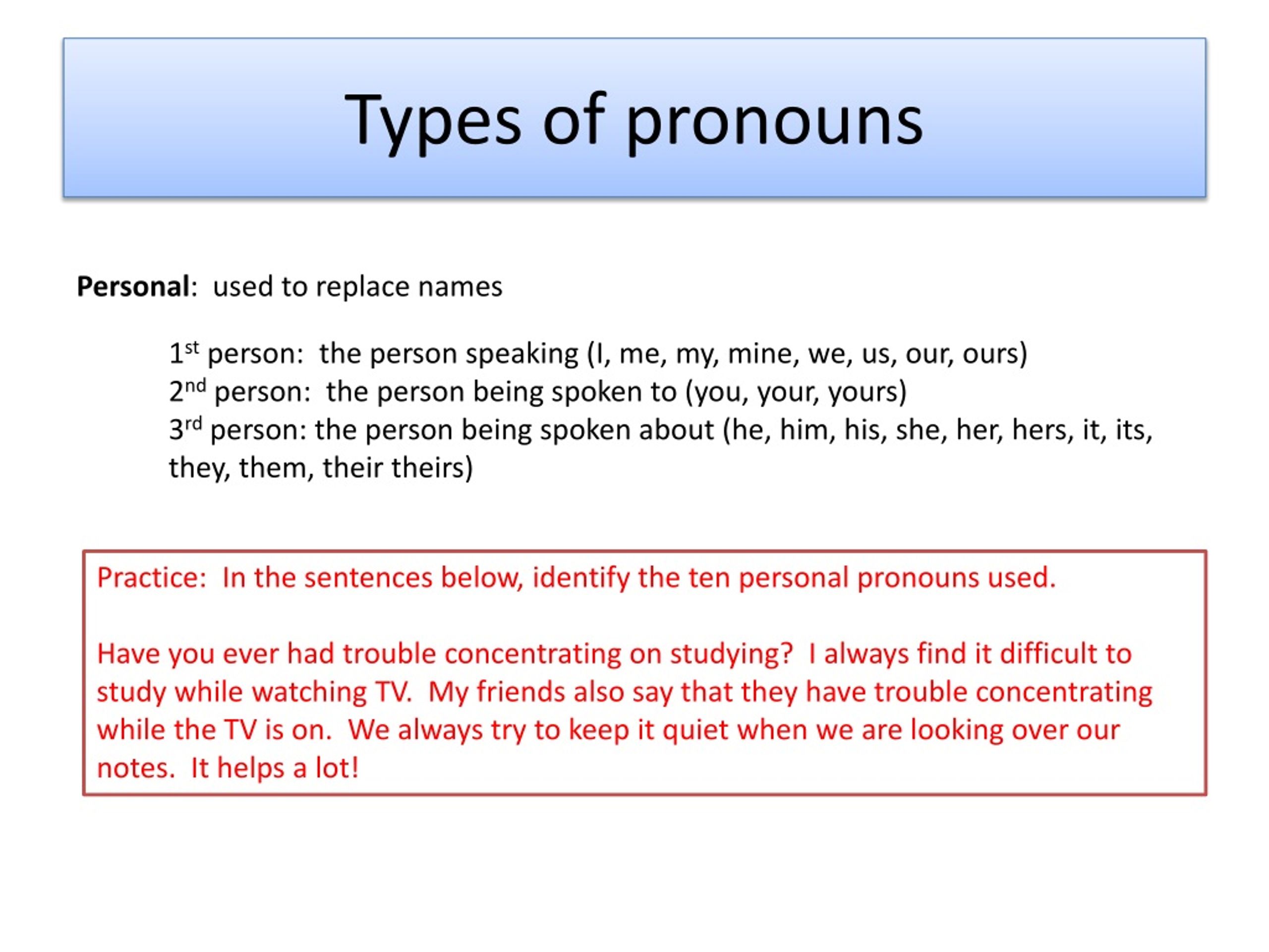 PPT - Understanding Pronouns and their Types PowerPoint Presentation ...