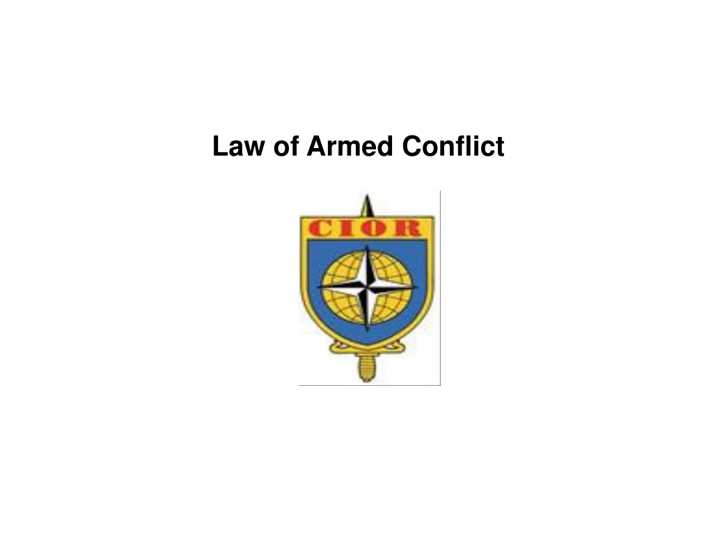 law of armed conflict ppt