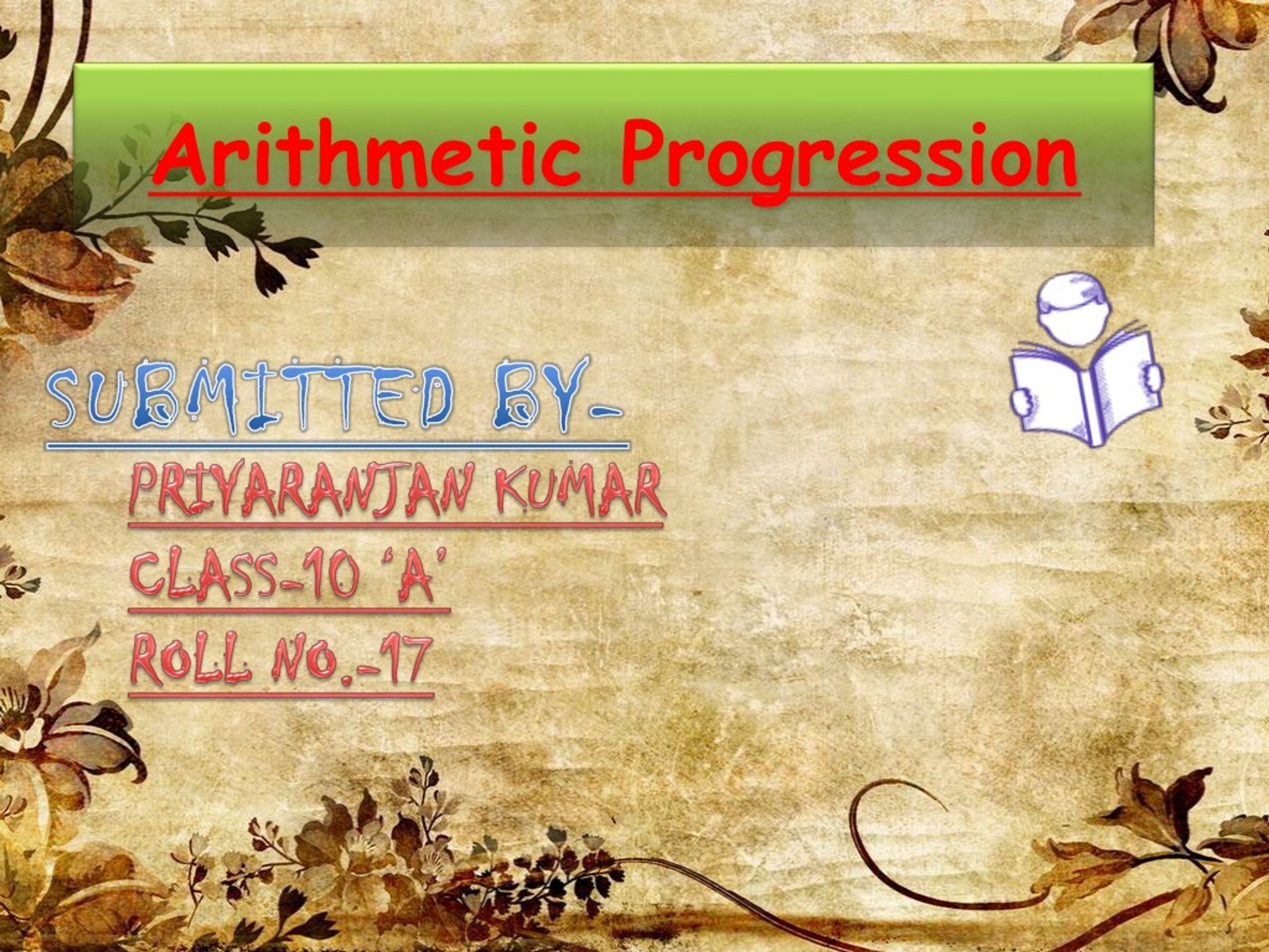 powerpoint presentation on arithmetic progression for class 10