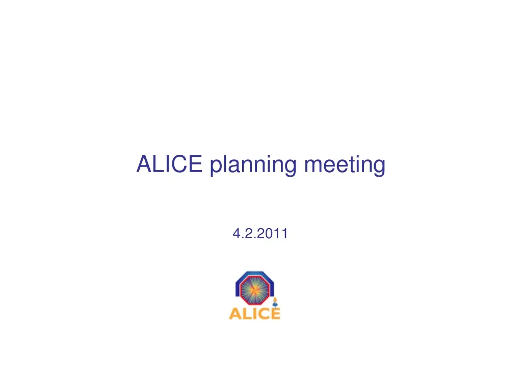 alice planning meeting n.