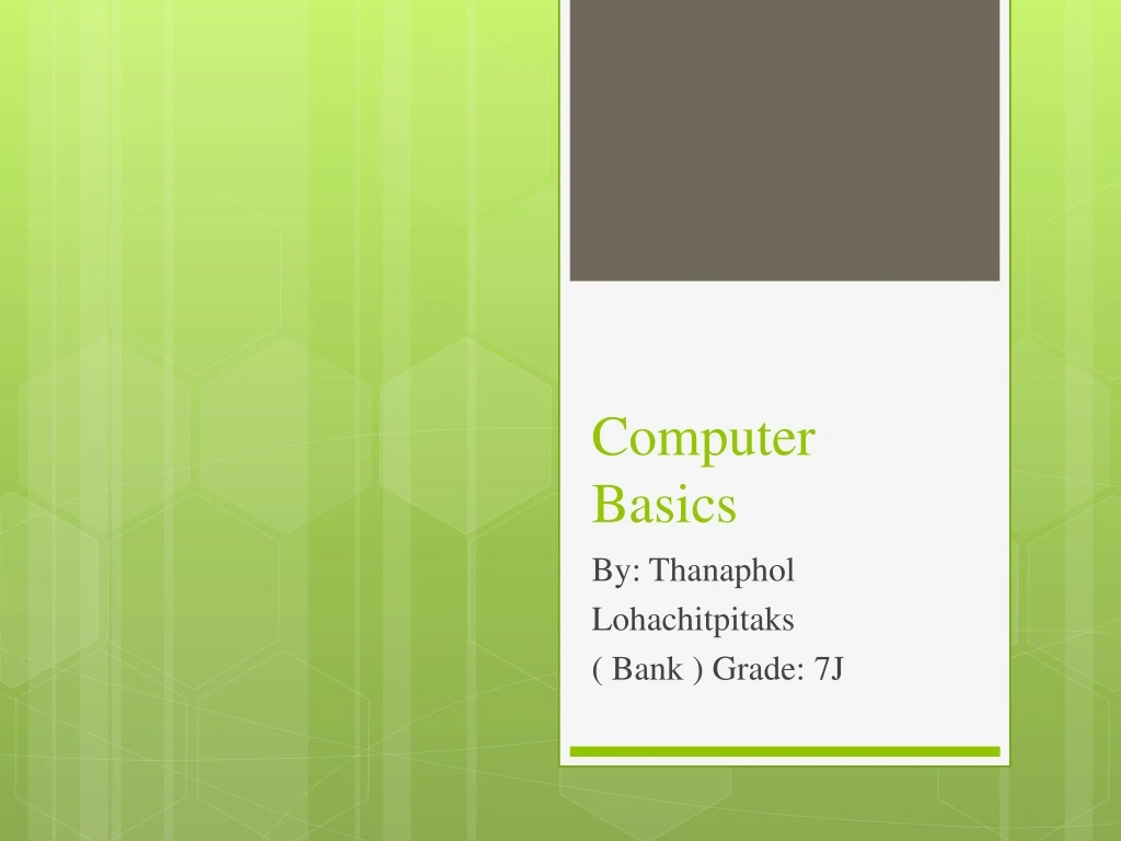 PPT - Computer Basics PowerPoint Presentation, Free Download - ID:8965607