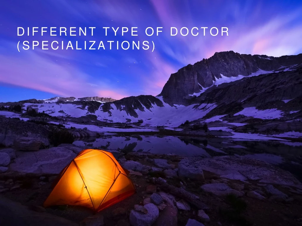 different type of doctor specializations n.
