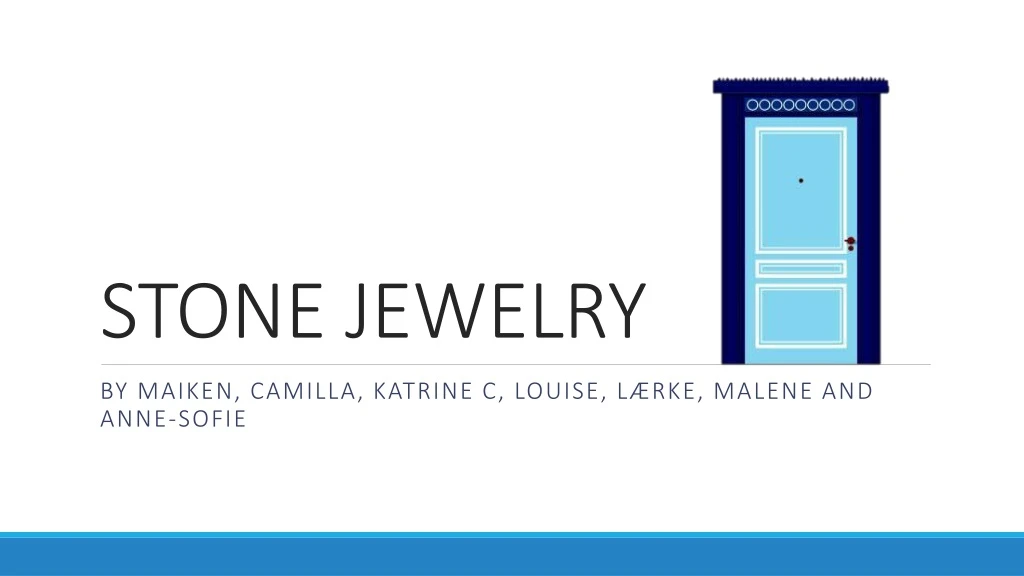 stone jewelry n.