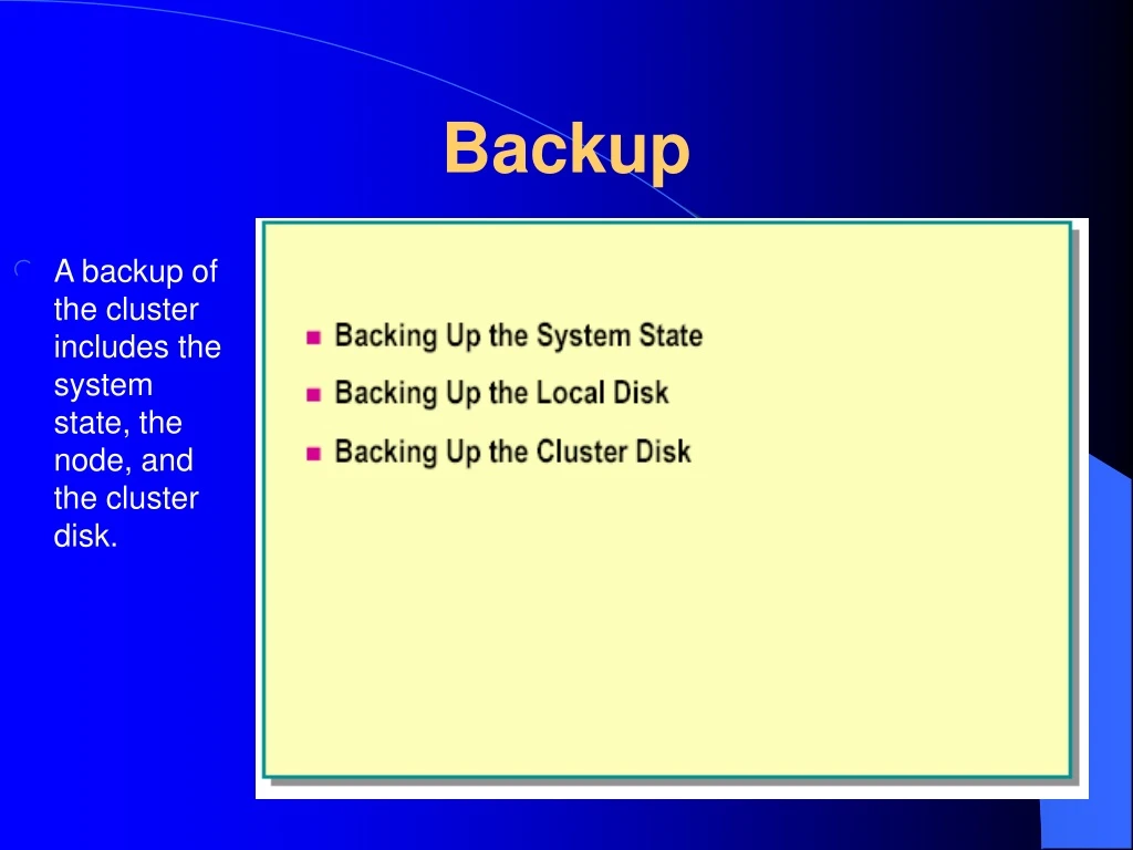 backup n.