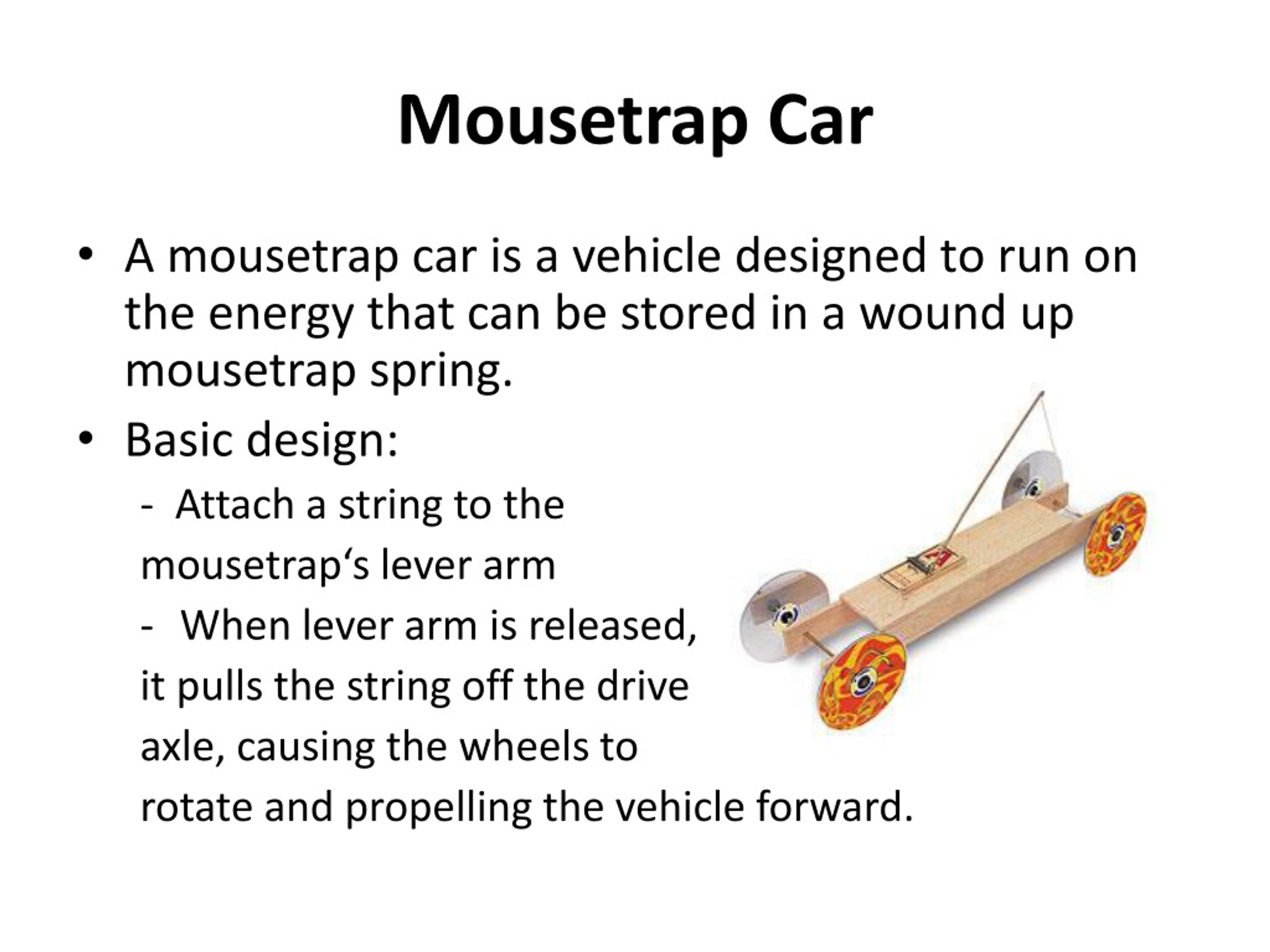 Mousetrap Vehicle Kit
