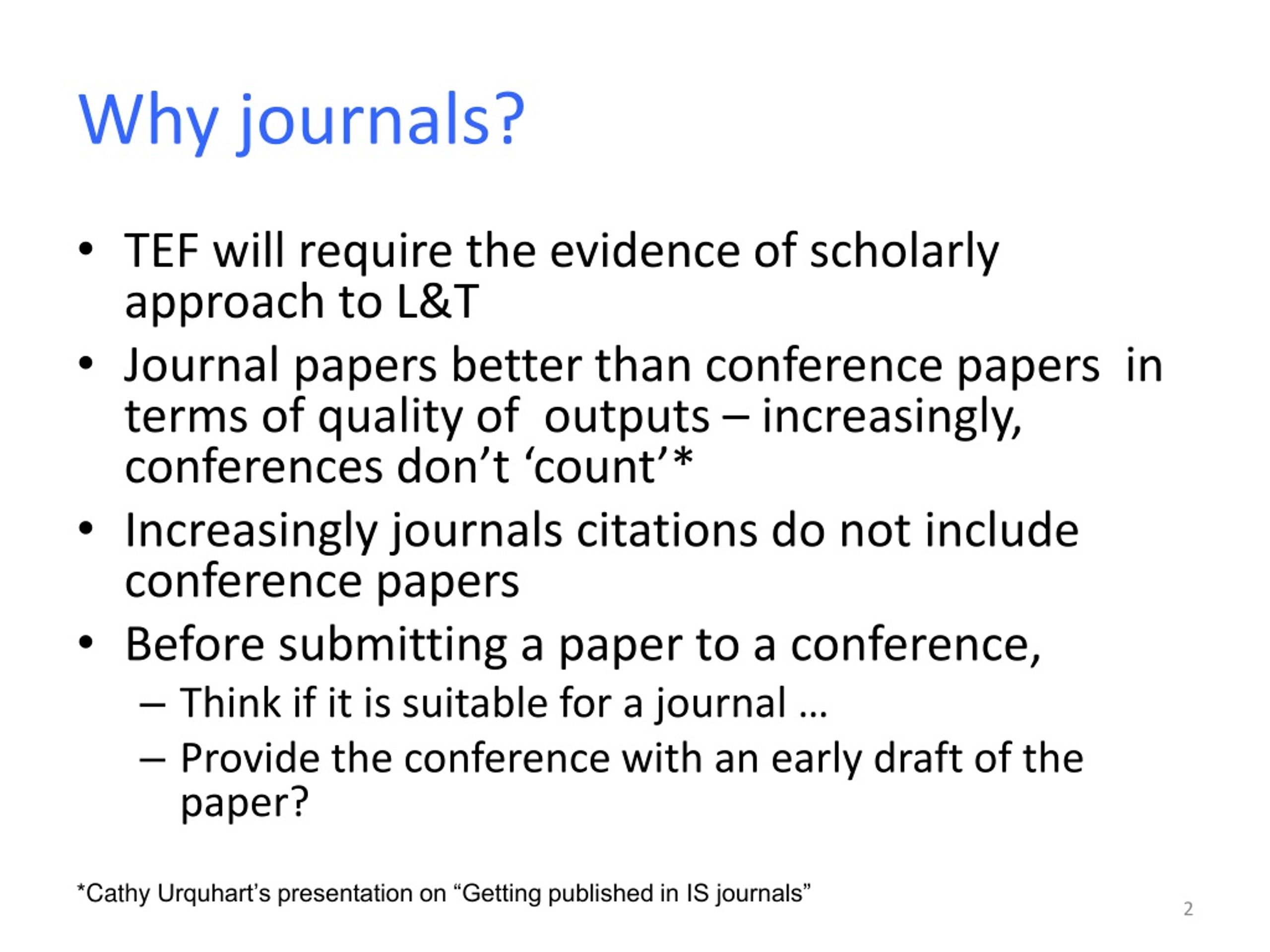 presentation on journals