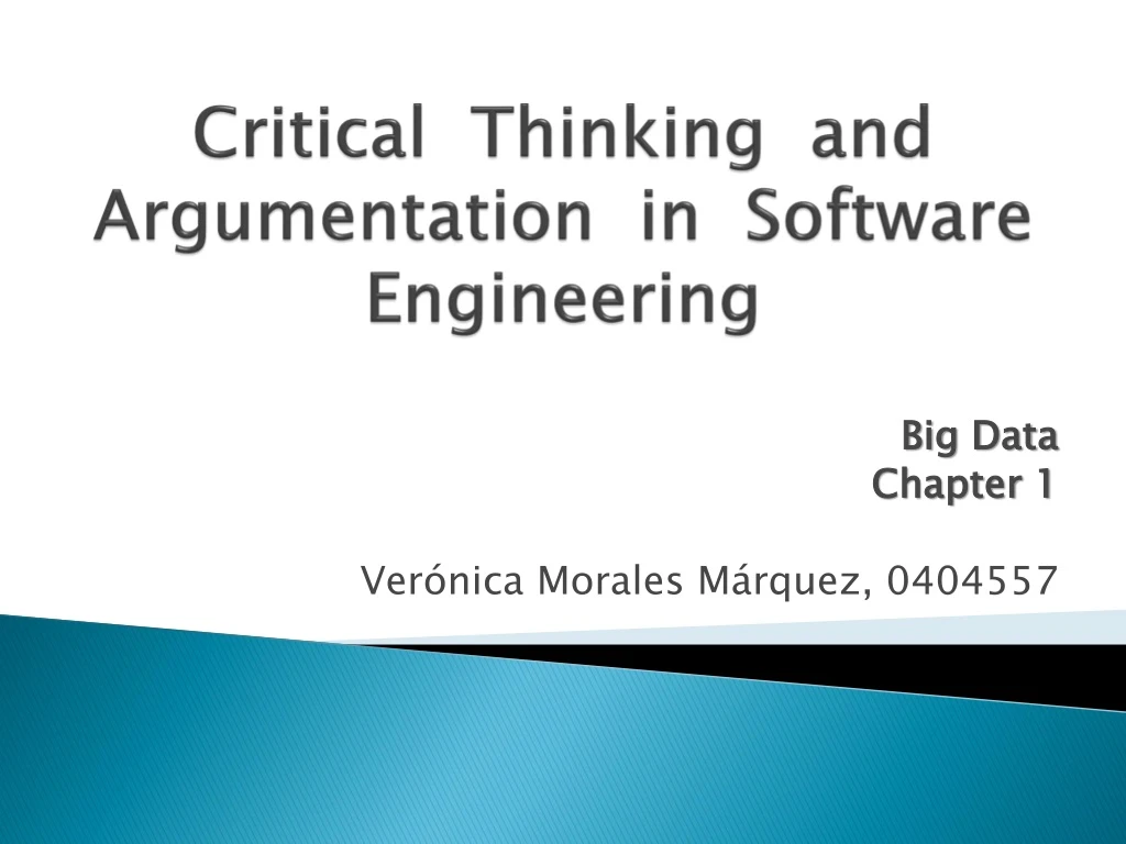 critical thinking in software engineering