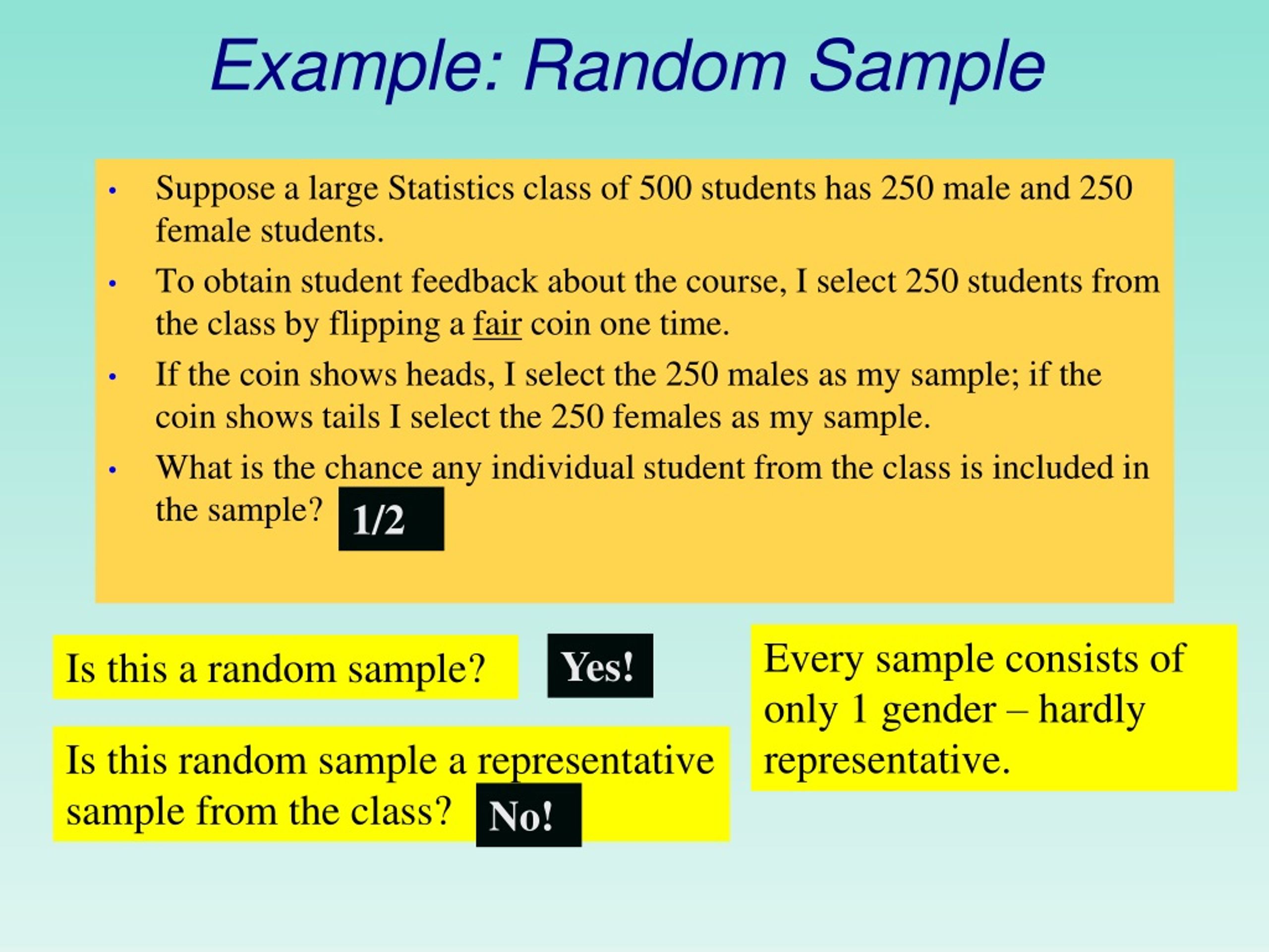 why use random sampling in qualitative research