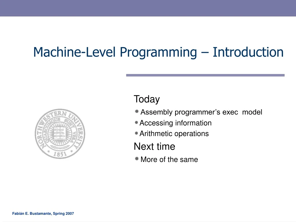 PPT - Machine-Level Programming – Introduction PowerPoint Presentation ...