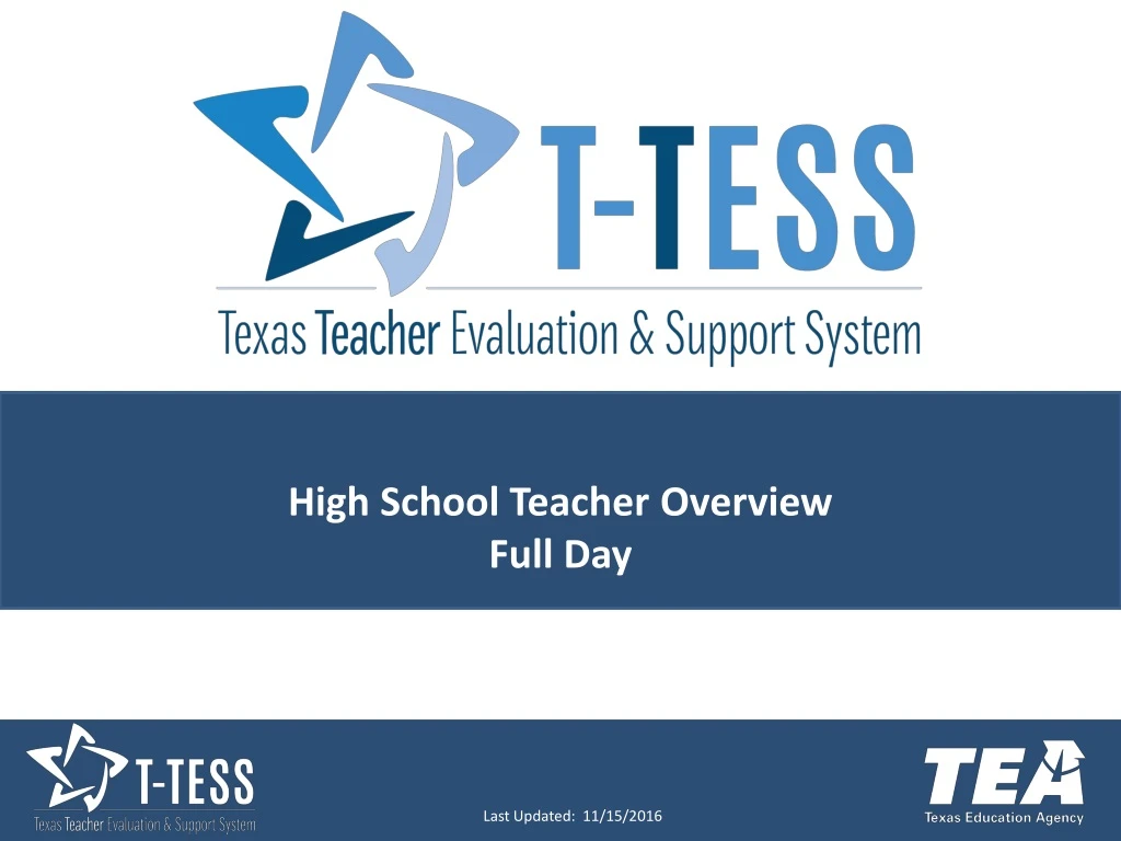 high school teacher overview full day n.