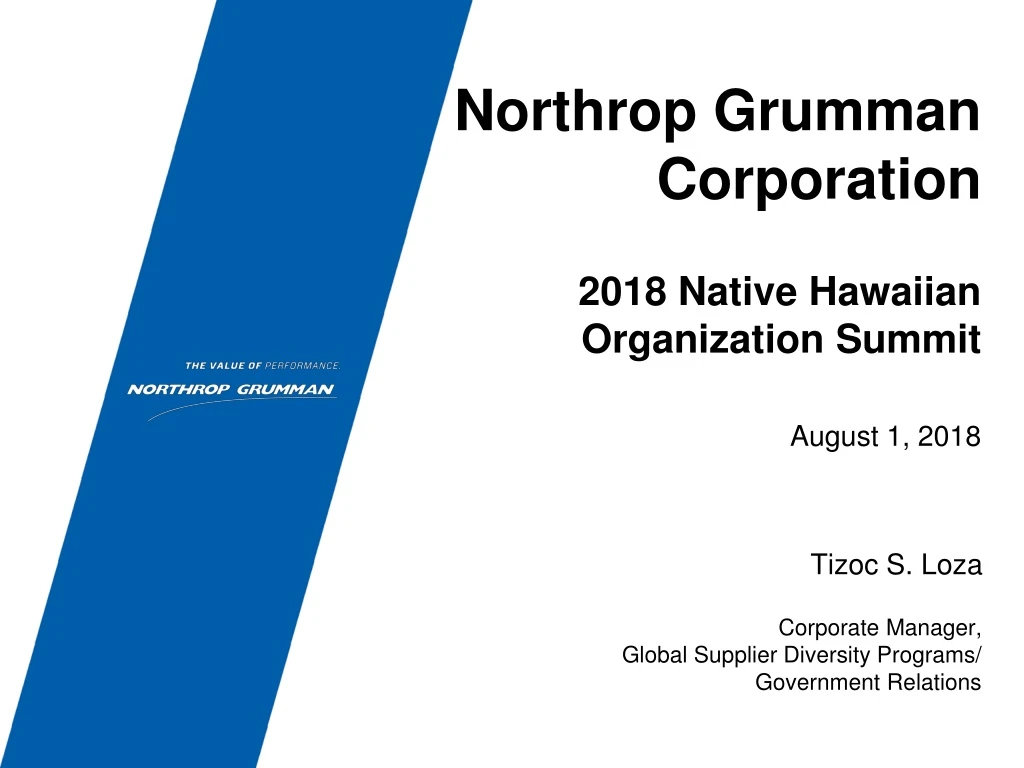 northrop grumman corporation 2018 native hawaiian organization summit n.