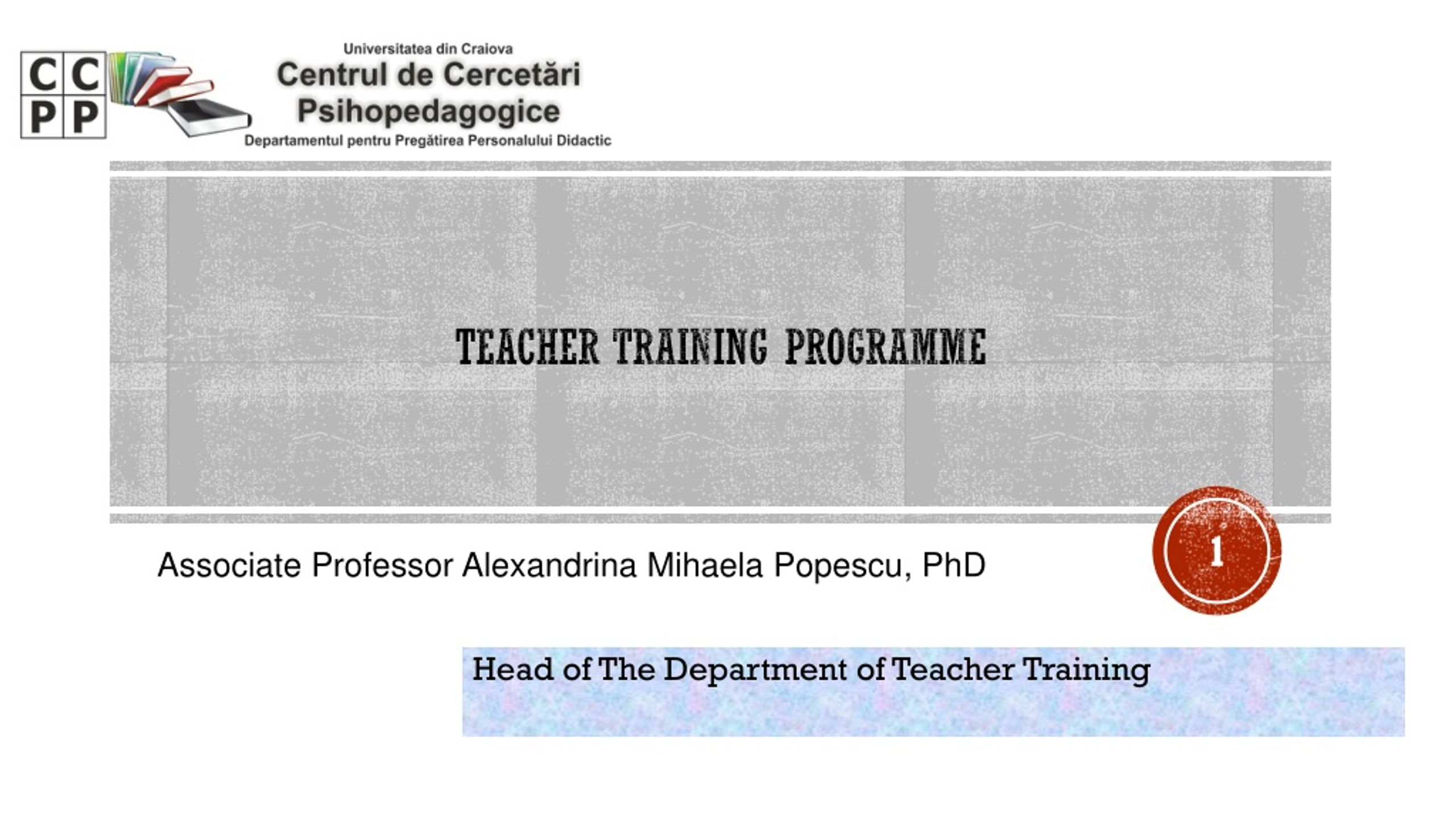 phd teacher training programme