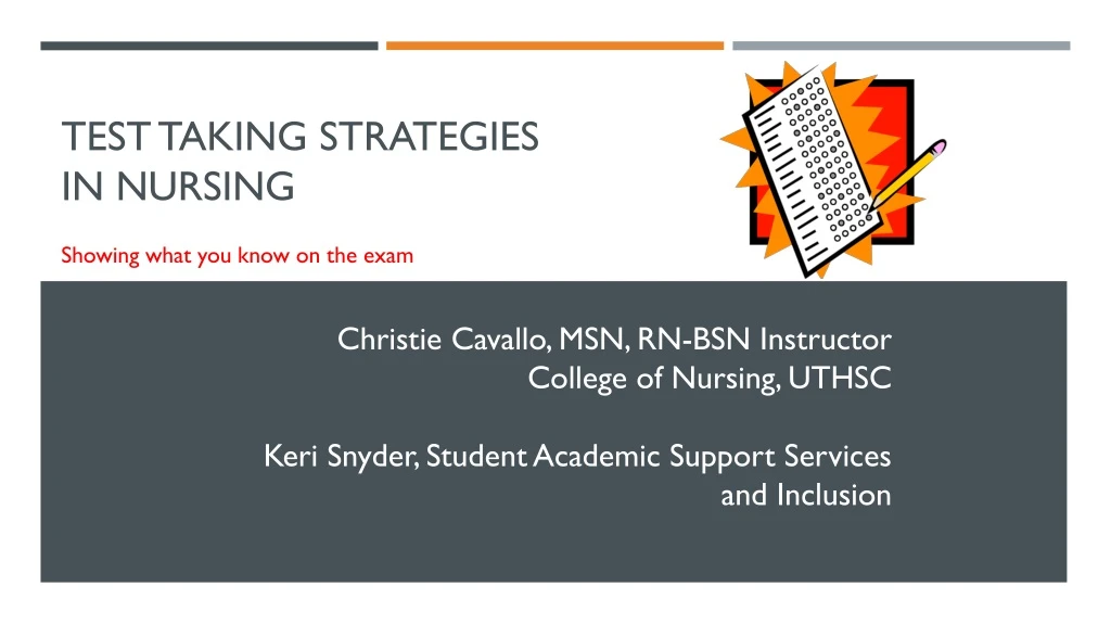 test taking strategies in nursing n.