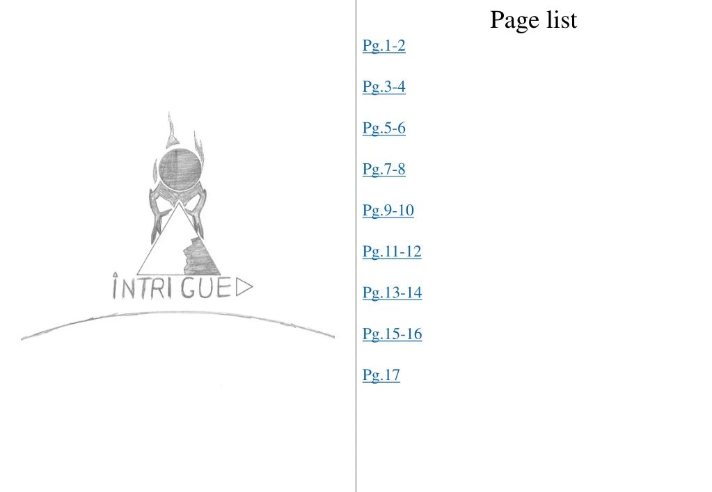 page list n.