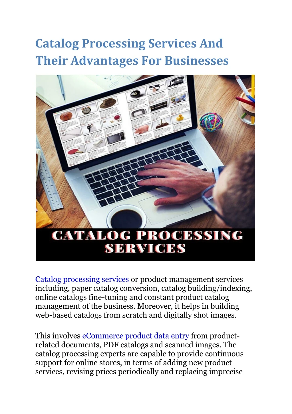 catalog processing services and their advantages n.