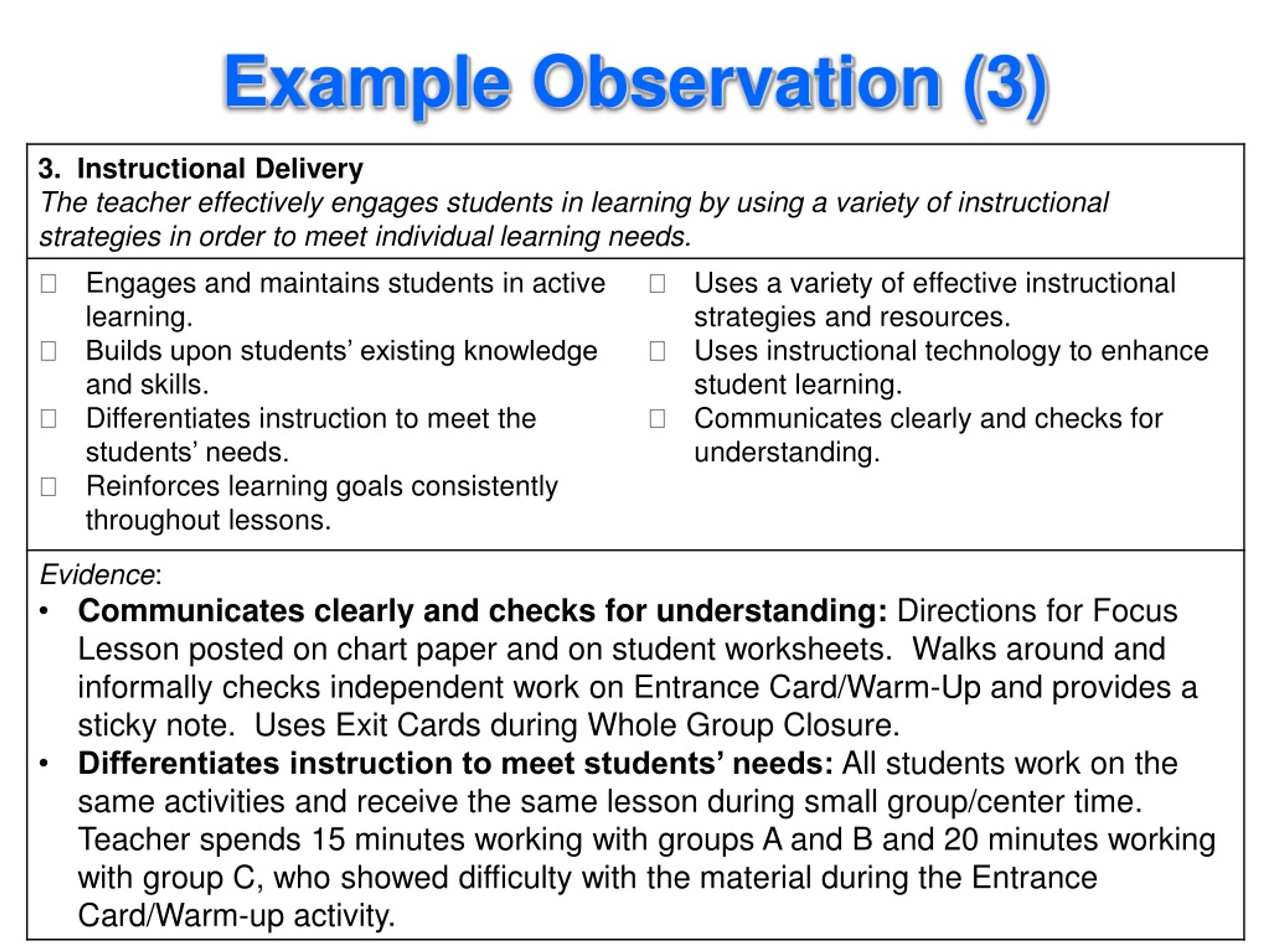 Ppt Providing Effective Supportive Feedback On Teacher Observations Powerpoint Presentation 8464