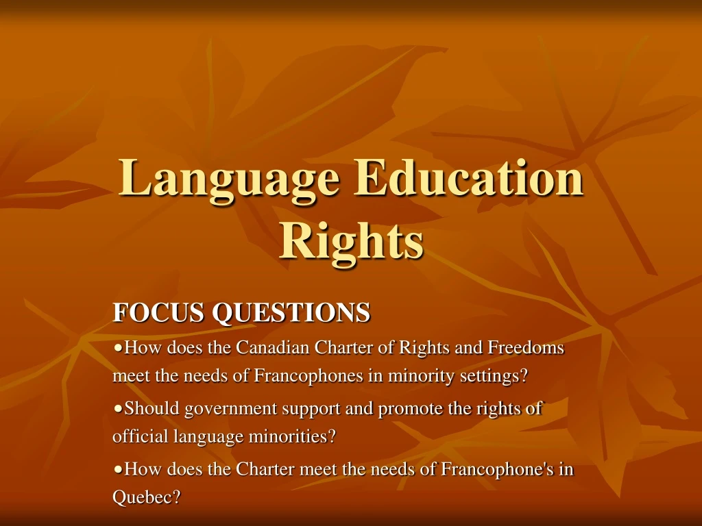 language education rights n.