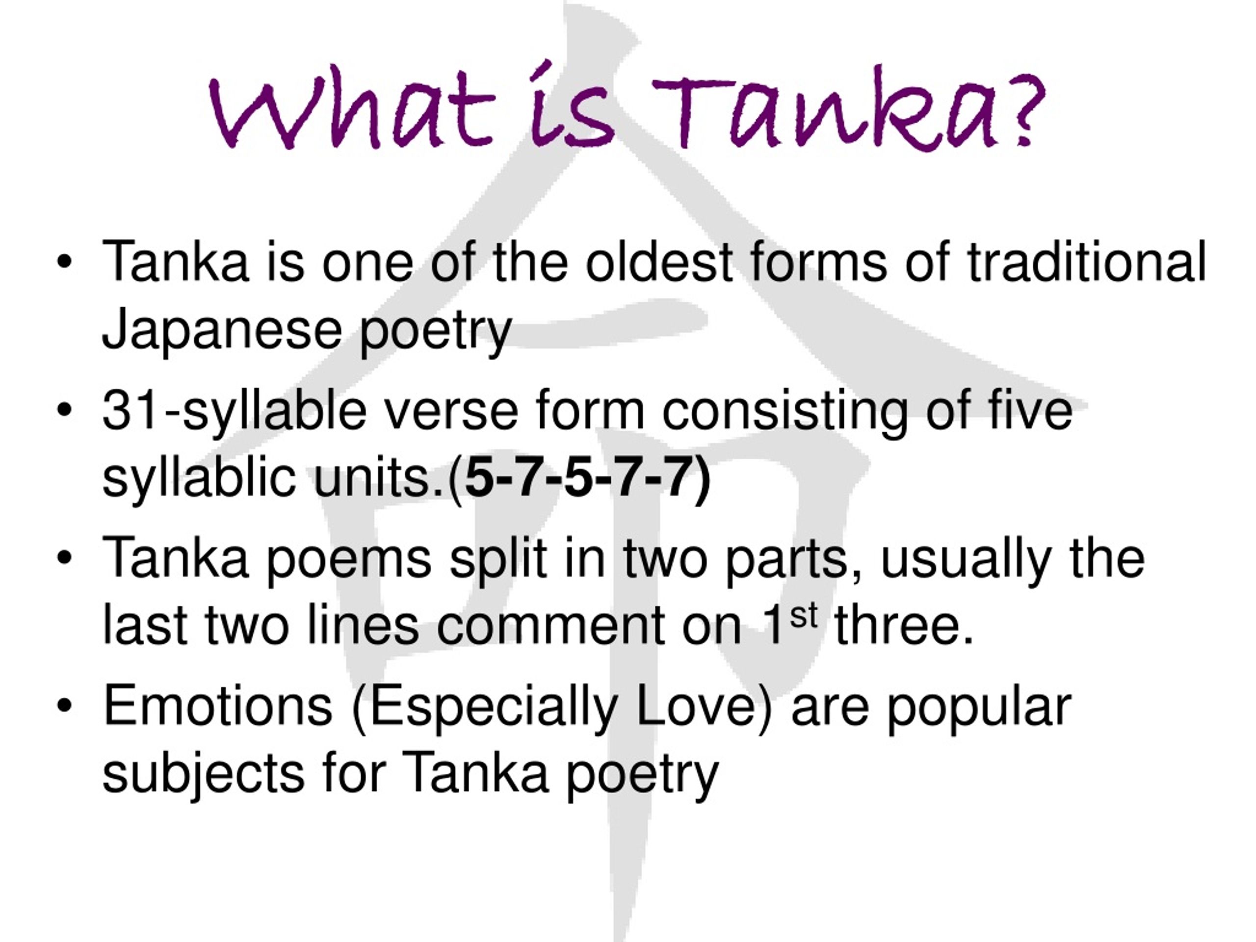 tanka poems about love