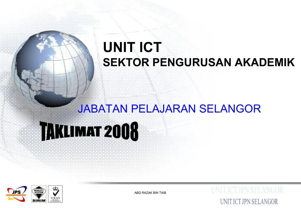 Ppt Unit Ict Sektor Pengurusan Akademik Powerpoint Presentation Free Download Id 898677