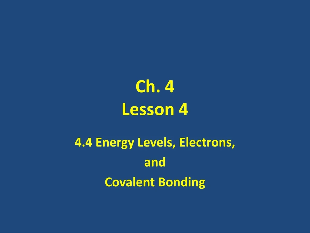 ch 4 lesson 4 n.