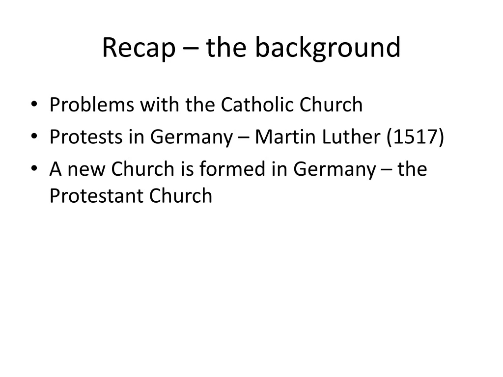 PPT - Recap – the background PowerPoint Presentation, free download