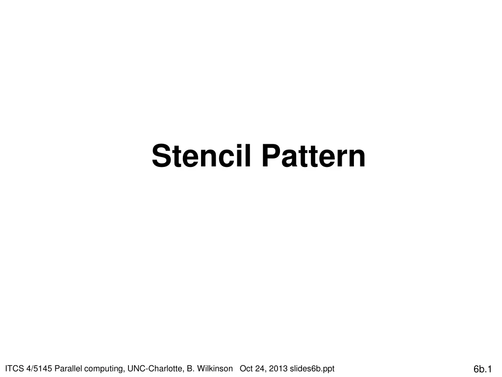 stencil pattern n.
