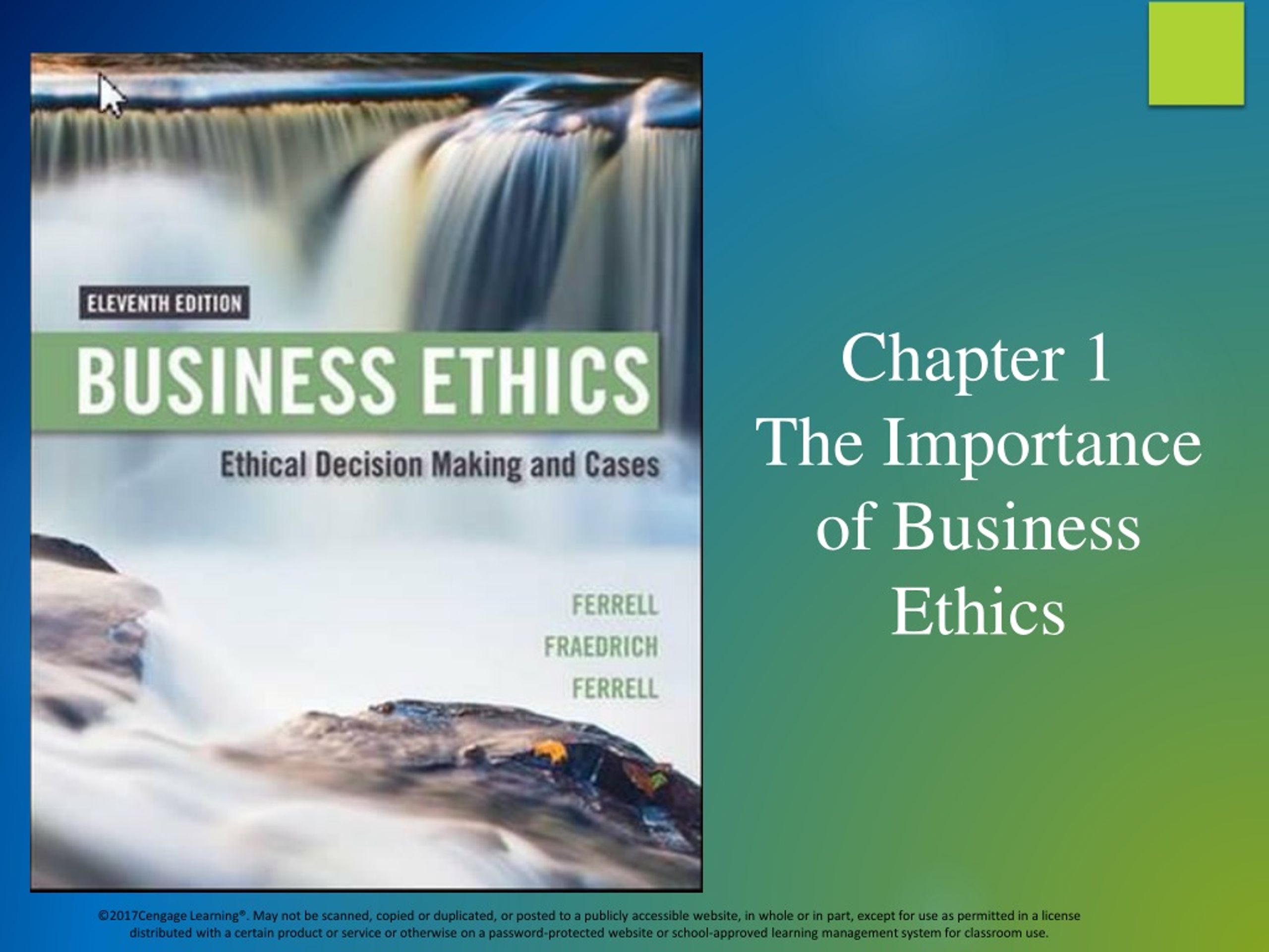 PPT - Chapter 1 The Importance of Business Ethics PowerPoint ...