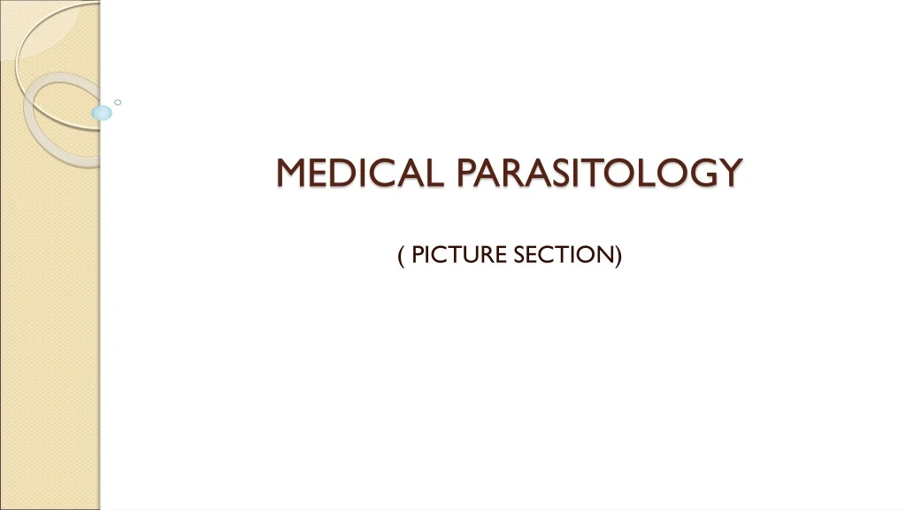 medical parasitology powerpoint presentation