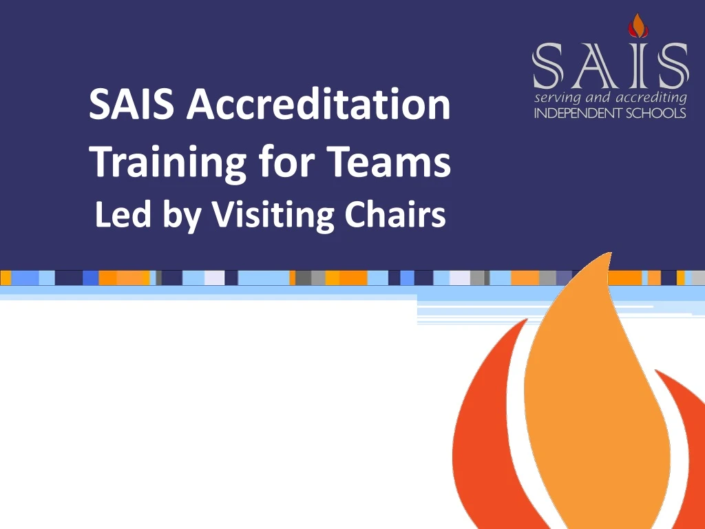 sais accreditation training for teams led by visiting chairs n.