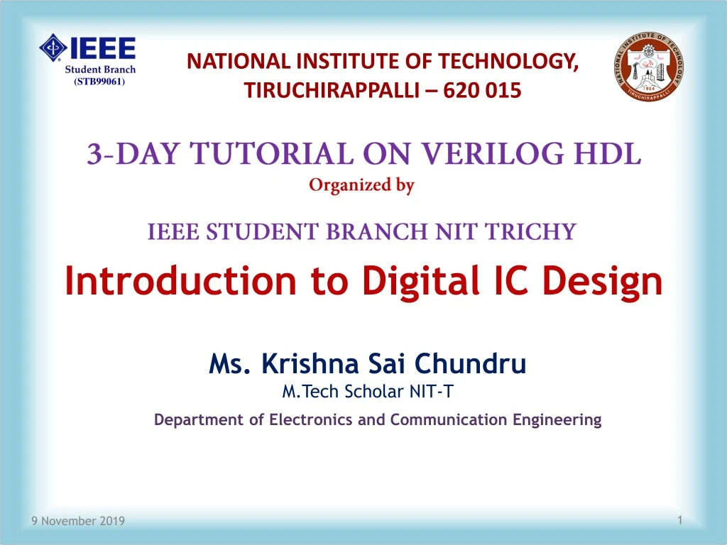 introduction to digital ic design n.