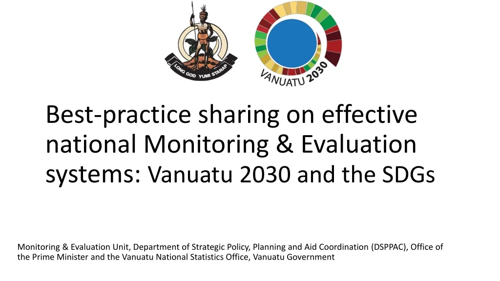 PPT Vanuatu 2030 The People’s Plan (NSDP) A framework for action